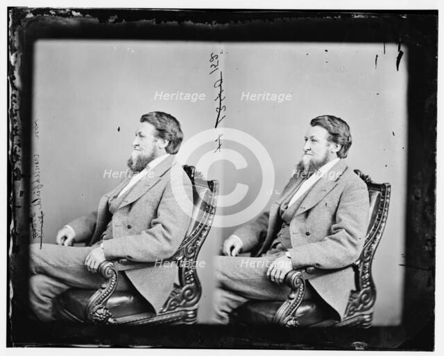 William Crutchfield of Tennessee, served in Union Army, between 1865 and 1880. Creator: Unknown.