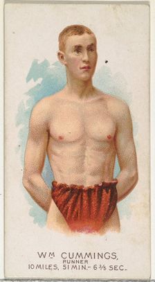 William Cummings, Runner, from World's Champions, Series 2 (N29) for Allen & Ginter Cigare..., 1888. Creator: Allen & Ginter