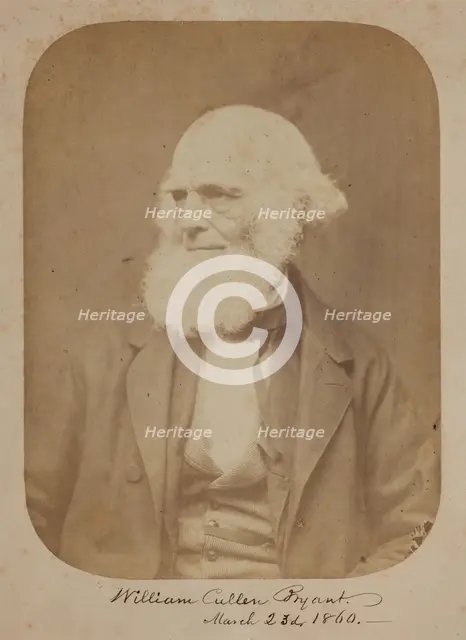 William Cullen Bryant, 1860. Creator: Rintoul & Rockwood.