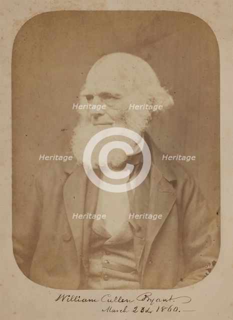 William Cullen Bryant, 1860. Creator: Rintoul & Rockwood.