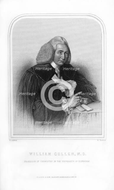 William Cullen, Scottish physician and chemist, (1870).Artist: W Howison