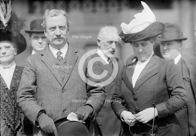 William D. Redmond M.P., Ireland, with Mrs. Redmond., 1912. Creator: Harris & Ewing.