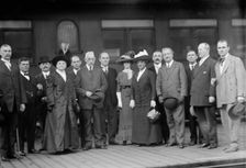 William D. [sic] Redmond M.P., Ireland, with Reception Committee: John Finucane..., 1912. Creator: Harris & Ewing
