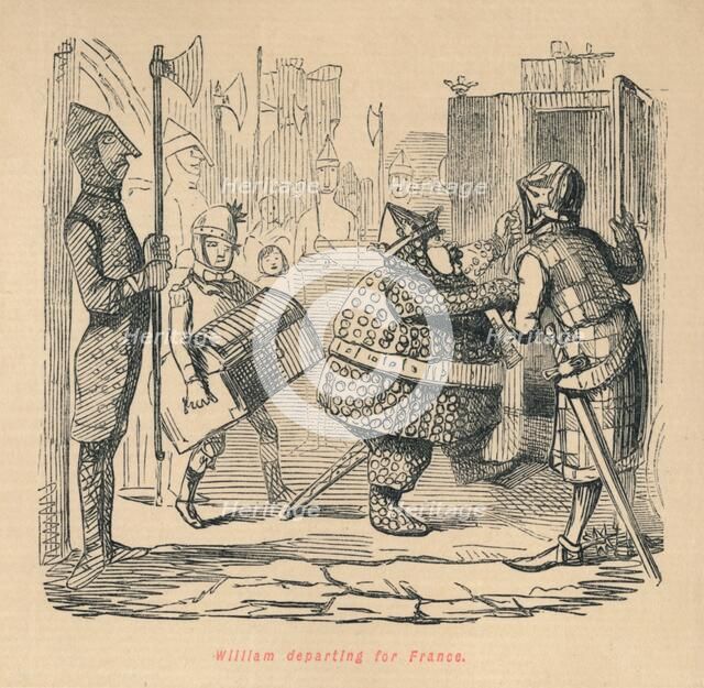 'William departing for France', c1860, (c1860). Artist: John Leech.