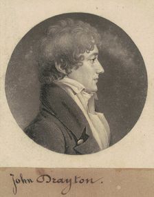William Drayton, 1809. Creator: Charles Balthazar Julien Févret de Saint-Mémin