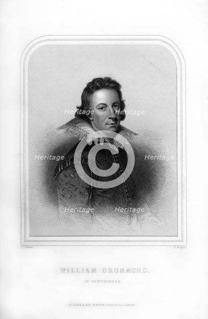 William Drummond, Scottish poet, (1870).Artist: J Rogers