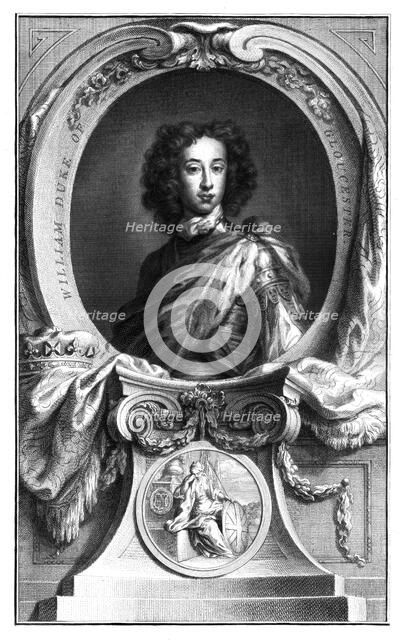 William, Duke of Gloucester, (1689-1700), 1745.Artist: Houbraken