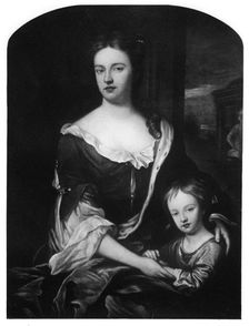 William, Duke of Gloucester, with his mother, Queen Anne, (1907)