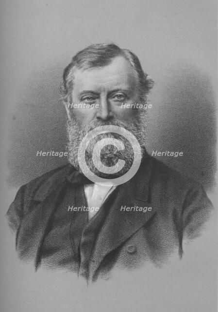 William Edward Forster, British industrialist, philanthropist and politician, c1880 (1883).  Artist: Unknown.