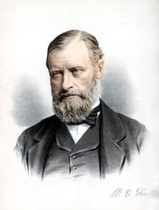 William Edward Forster, British Liberal politician, c1890.Artist: Cassell, Petter & Galpin