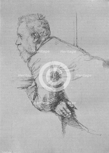 'William Ernest Henley', 1897, (1903). Artist: William Rothenstein.