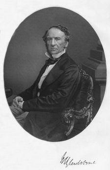William Ewart Gladstone 1859. Artist: Edward William Stodart