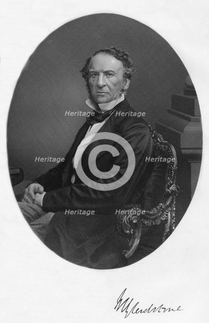 'William Ewart Gladstone', 1859. Artist: Edward William Stodart.