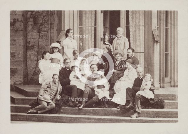 William Ewart Gladstone and His Family, between 1870 and 1880. Creator: George Watmough Webster & Son.