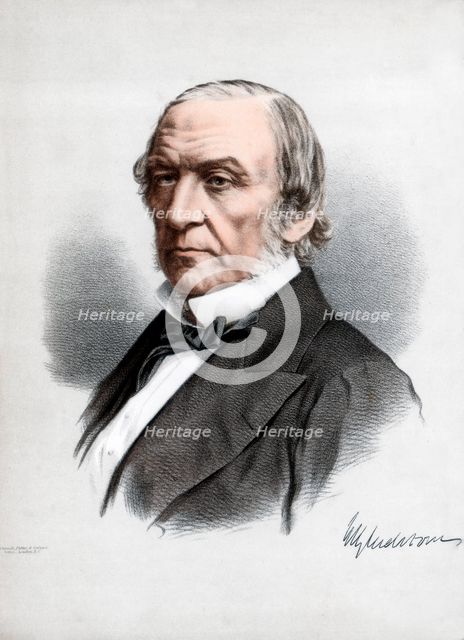 William Ewart Gladstone, British Liberal Party statesman and Prime Minister, c1890.Artist: Cassell, Petter & Galpin