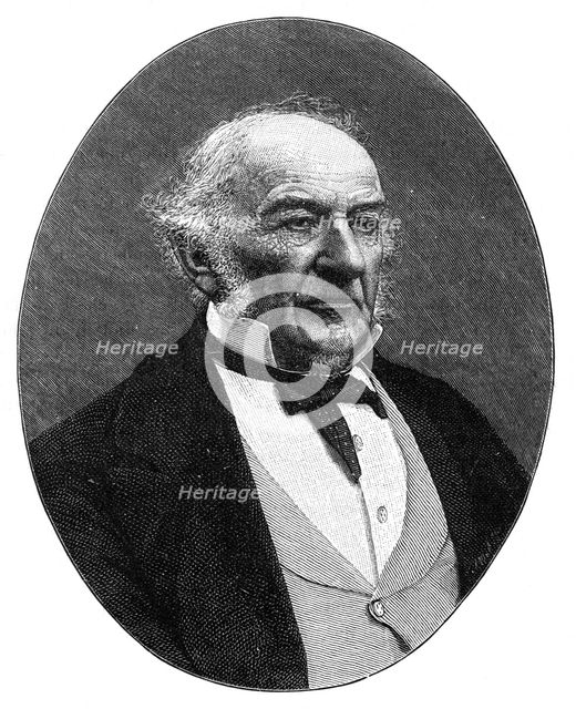 William Ewart Gladstone, British Liberal Party statesman and Prime Minister, c1890.Artist: Elliott & Fry