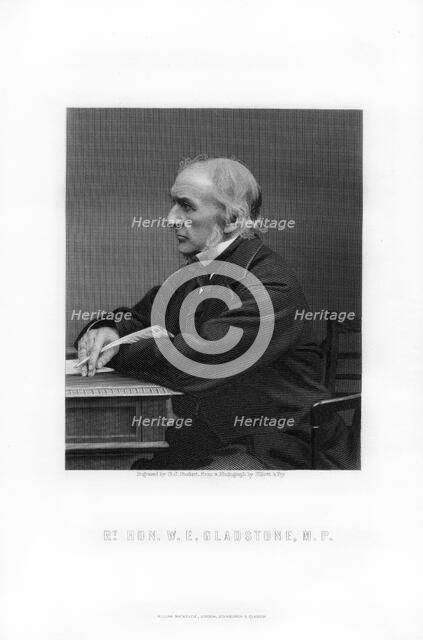 William Ewart Gladstone, British Liberal Party statesman and Prime Minister, 1893.Artist: George J Stodart