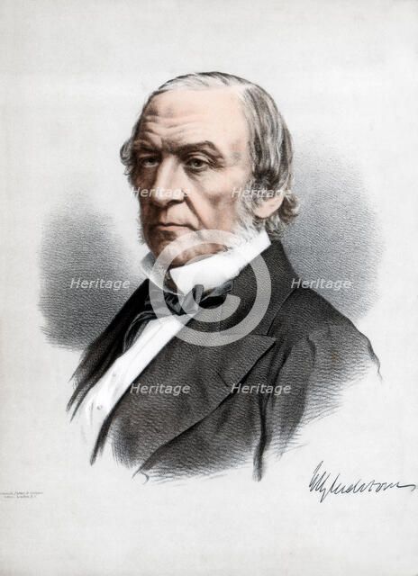 William Ewart Gladstone, British Liberal Party statesman and Prime Minister, c1890.Artist: Cassell, Petter & Galpin