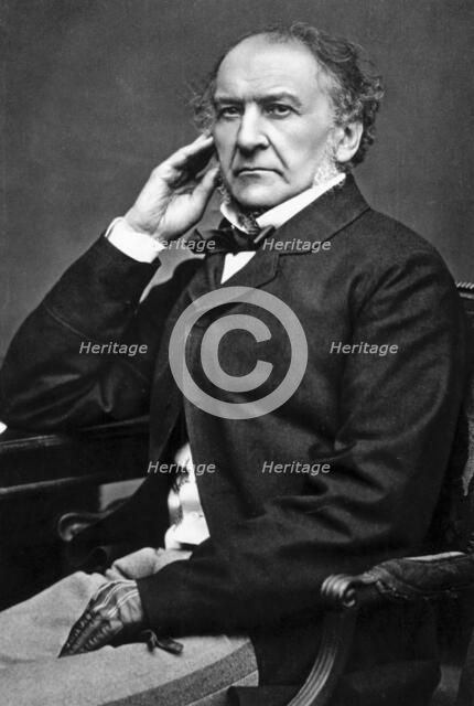 William Ewart Gladstone, British Liberal statesman, 19th century. Artist: Unknown