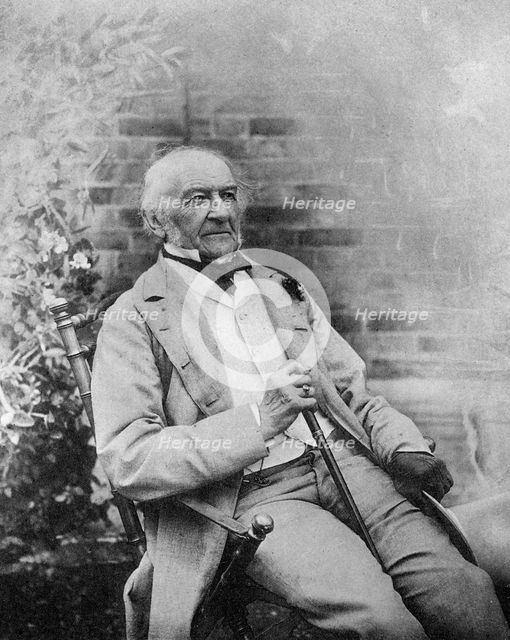 William Ewart Gladstone, British Prime Minister, late 19th century.Artist: Byrne
