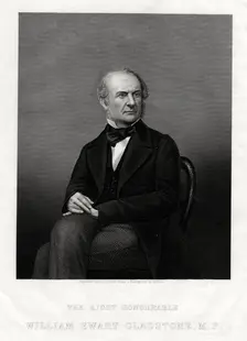 William Ewart Gladstone MP, British Liberal Prime Minister, 1880.Artist: DJ Pound