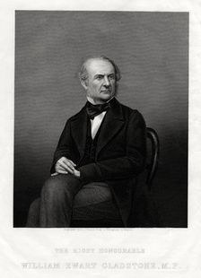 William Ewart Gladstone MP, British Liberal Prime Minister, 1880.Artist: DJ Pound