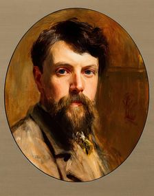 William Ewart Lockhart, Self Portrait, 1884. Creator: William Ewart Lockhart
