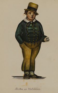 William Evans Burton (1804-1860) as Waddilove [In To Parents and Guardians], 1855-1859. Creator: Alfred Jacob Miller