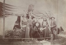 William F. "Buffalo Bill" Cody, Rosa Bonheur, Chief Rocky Bear, Chief Red Shirt, William ..., 1889 Creator: Unknown
