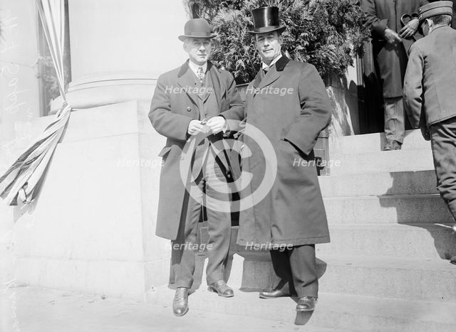 William Frederick Sapp, Lawyer, of Kansas - Right, in Silk Hat, 1913. Creator: Harris & Ewing.