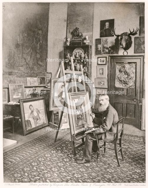 William Frederick Yeames, R.A., c1884. Creator: Joseph Parkin Mayall.