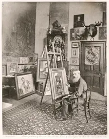 William Frederick Yeames, R.A., c1884. Creator: Joseph Parkin Mayall