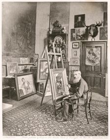 William Frederick Yeames, R.A., c1884. Creator: Joseph Parkin Mayall