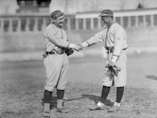 William "Germany" Schaefer And Merito Acosta, Washington Al, at University of Virginia..., c1913-14. Creator: Harris & Ewing