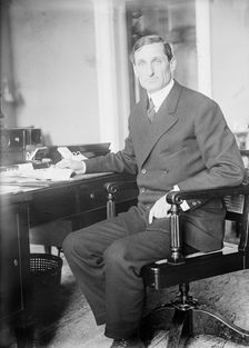 William Gibbs McAdoo, Secretary of The Treasury, at Desk, 1913. Creator: Harris & Ewing