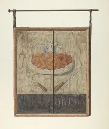 William Gordon's Tavern Sign, c. 1940. Creator: John Matulis