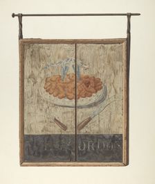 William Gordon's Tavern Sign, c. 1940. Creator: John Matulis