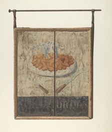 William Gordon's Tavern Sign, c. 1940. Creator: John Matulis