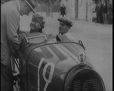 William Grover-Williams the Winner of Grand Prix Motor Race in Monte Carlo, 1929. Creator: British Pathe Ltd