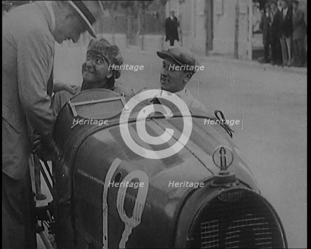 William Grover-Williams the Winner of Grand Prix Motor Race in Monte Carlo, 1929. Creator: British Pathe Ltd.