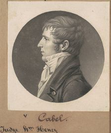 William H. Cabell, 1807. Creator: Charles Balthazar Julien Févret de Saint-Mémin