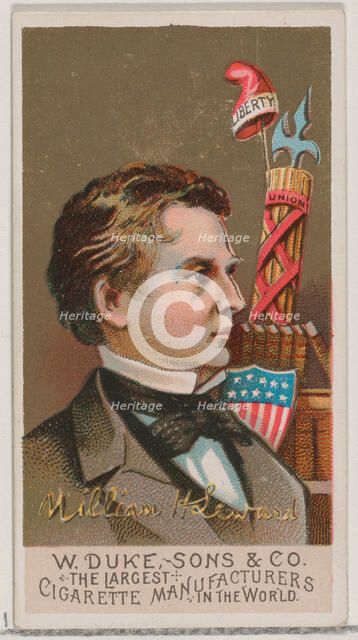 William H. Seward, from the series Great Americans (N76) for Duke brand cigarettes, 1888., 1888. Creator: Unknown.