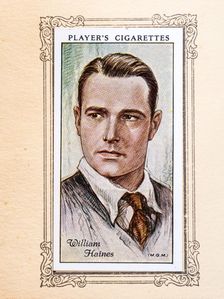William Haines Collectables Picture of movie stars that came with the Players cigarette packet, 1934 Creator: Unknown