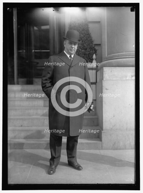 William Hale Thompson, Mayor of Chicago, between 1911 and 1917.  Creator: Harris & Ewing.
