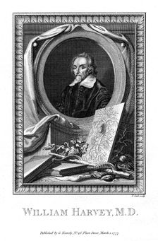 William Harvey, medical doctor, 1777.Artist: T Cook