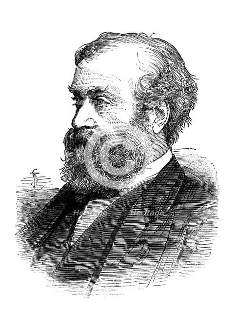 William Harrison Ainsworth (1805-1882), English historical novelist, 1882. Artist: Unknown