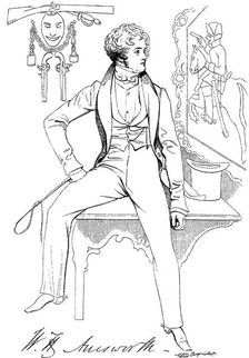 William Harrison Ainsworth (1805-1882), English historical novelist, c1835