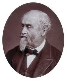 William Harrison Ainsworth, author, 1881 Creator: Lock & Whitfield