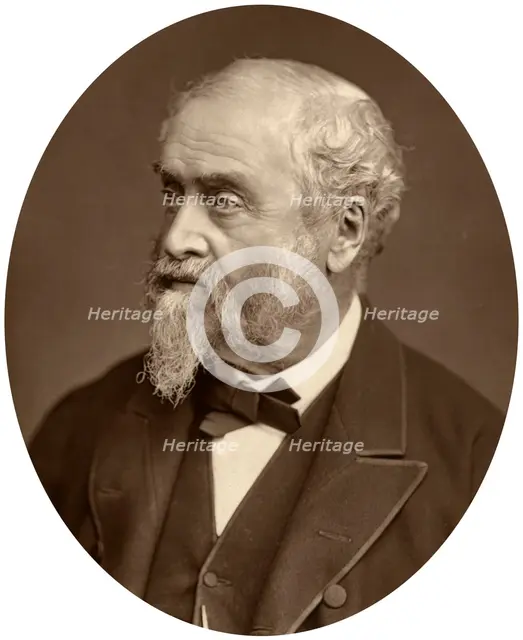 William Harrison Ainsworth, author, 1881 Artist: Unknown