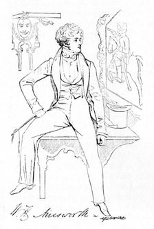 William Harrison Ainsworth c1835, (1904). Artist: Alfred Crowquill